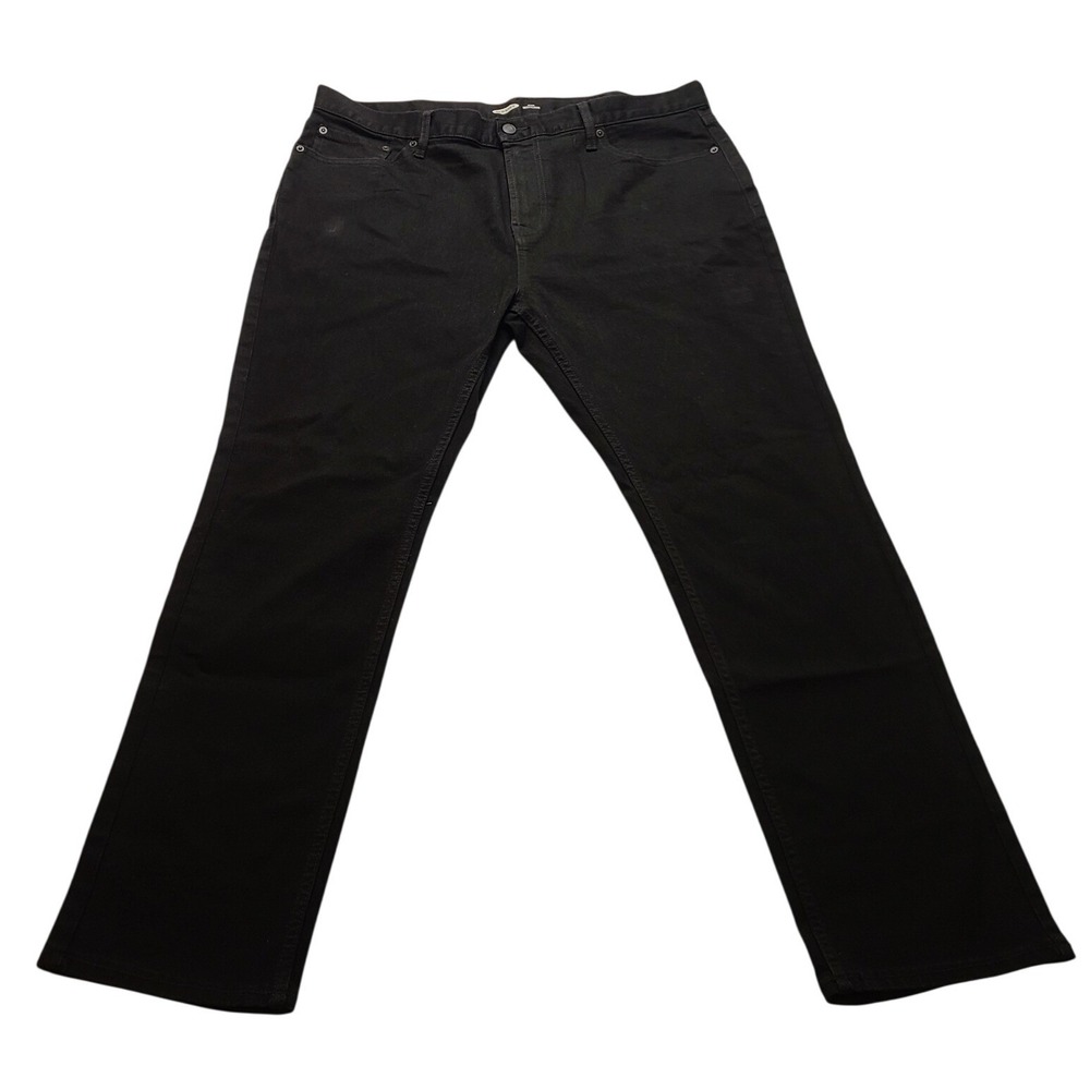 Old Navy Slim Built-In Flex Jeans Men's 38x30 Black Rinse Stretch Pants Slim fit